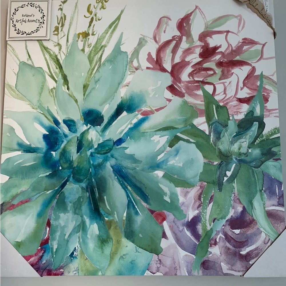 Kirkland cactus/succulent paintings (2) - Picture 2 of 2